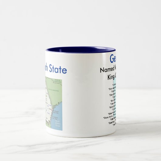 Georgiasymbole u. -karte zweifarbige tasse (Mittel)