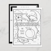 Georgie Farbe Postkarte (Vorne/Hinten)