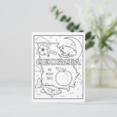 Georgie Farbe Postkarte (Stehend Vorderseite)