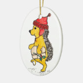 Georgie Igel Keramik Ornament (Links)