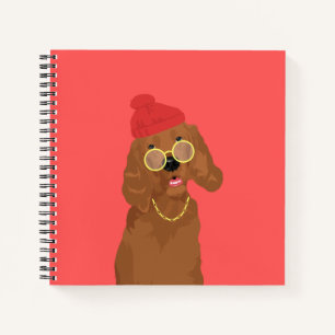 Georgie The Rapper Irish Setter Dog Notizblock