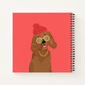 Georgie The Rapper Irish Setter Dog Notizblock (Rückseite)