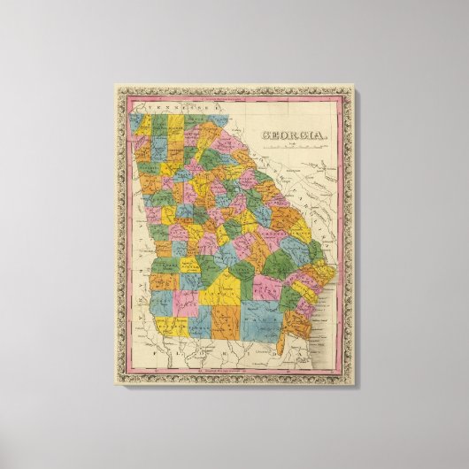 Georgien 10 leinwanddruck (Vorderseite)