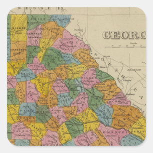 Georgien 4 quadratischer aufkleber