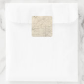 Georgien 7 quadratischer aufkleber (Tasche)