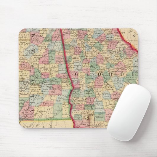 Georgien, Alabama Karte von Mitchell Mousepad (Mit Mouse)