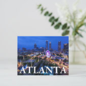 Georgien, Atlanta, hundertjähriger olympischer Par Postkarte (Stehend Vorderseite)