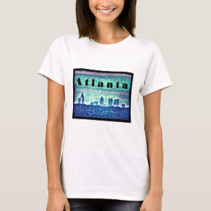 Georgien: Atlanta Silhouette Retro 80er Jahre Desi T-Shirt