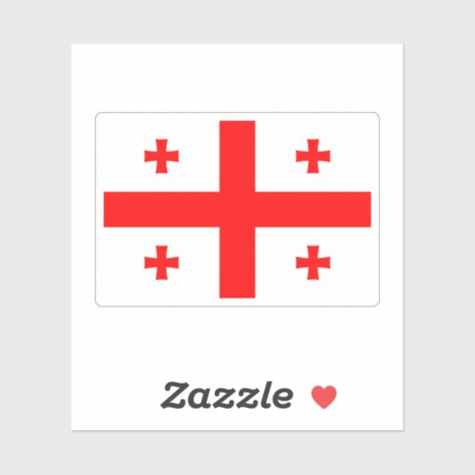 Georgien Aufkleber (Blatt)