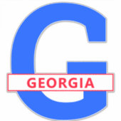 Georgien Aufkleber (Vorderseite)