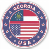 Georgien Aufkleber (Vorderseite)