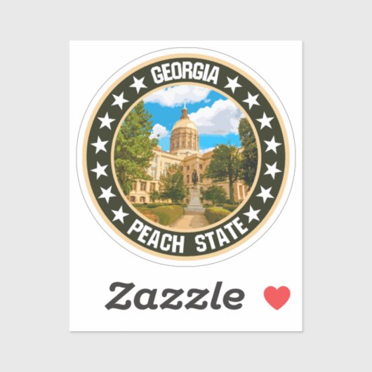 Georgien Aufkleber (Blatt)