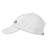 Georgien bestickte anpassbare Cap Cool grau Baseballkappe (Links)