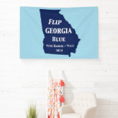 Georgien Blue im Jahr 2024 gedreht Banner (InSitu)