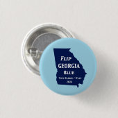 Georgien Blue im Jahr 2024 gedreht Button (Vorne & Hinten)