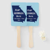 Georgien Blue im Jahr 2024 gedreht Fächer (Vorne und Hinten)