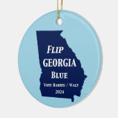 Georgien Blue im Jahr 2024 gedreht Keramik Ornament (Links)
