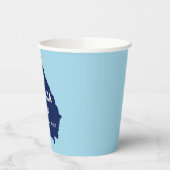 Georgien Blue im Jahr 2024 gedreht Pappbecher (Links)