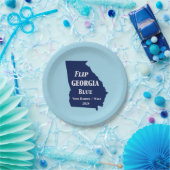 Georgien Blue im Jahr 2024 gedreht Pappteller (Party)