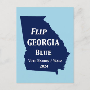 Georgien Blue im Jahr 2024 gedreht Postkarte