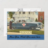 Georgien, City Cab, Savannah Postkarte (Vorne/Hinten)