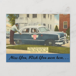Georgien, City Cab, Savannah Postkarte