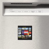 Georgien Der Peach-Staat Magnet (In Situ (Geschirrspüler))