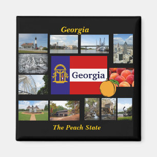 Georgien Der Peach-Staat Magnet