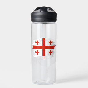 Georgien-Flagge Trinkflasche