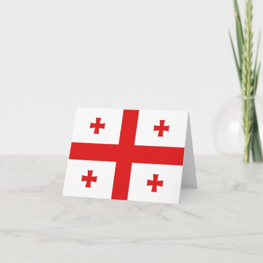Georgien-Flaggennotecard Karte (Vorderseite)