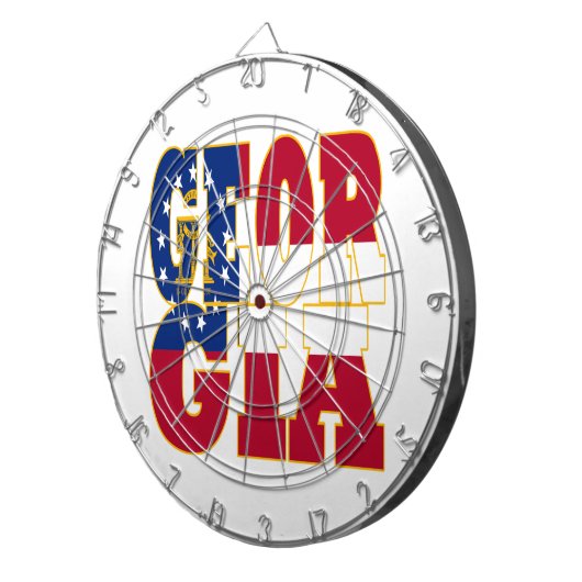 Georgien - Flaggenstaat Dartscheibe (Vorderseite rechts)