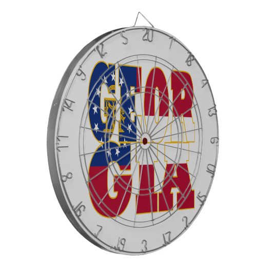 Georgien - Flaggenstaat Dartscheibe (Vorderseite Links)