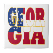 Georgien - Flaggenstaat Fliese (Vorderseite)