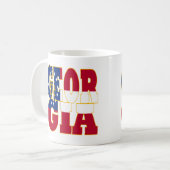 Georgien - Flaggenstaat Kaffeetasse (Vorderseite Links)