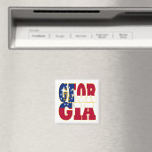 Georgien - Flaggenstaat Magnet (In Situ (Geschirrspüler))