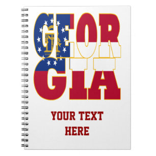 Georgien - Flaggenstaat Notizblock