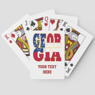 Georgien - Flaggenstaat Spielkarten
