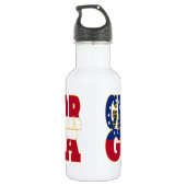 Georgien - Flaggenstaat Trinkflasche (Rückseite)