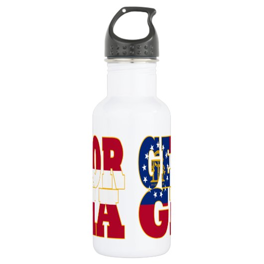 Georgien - Flaggenstaat Trinkflasche (Vorderseite)