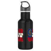 Georgien - Flaggenstaat Trinkflasche (Rückseite)