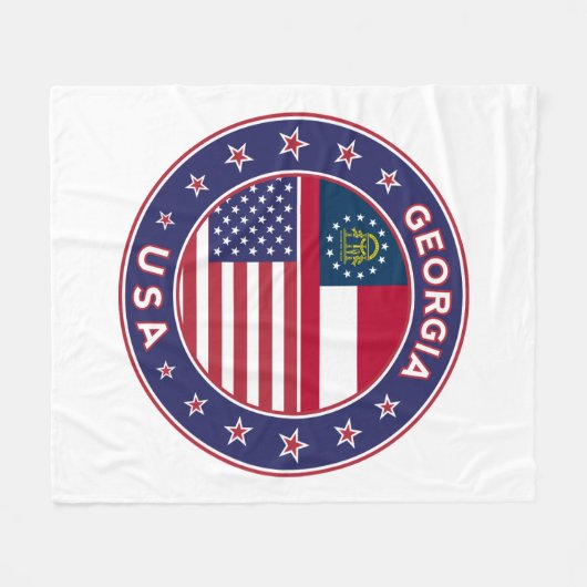 Georgien Fleecedecke (Vorderseite (Horizontal))