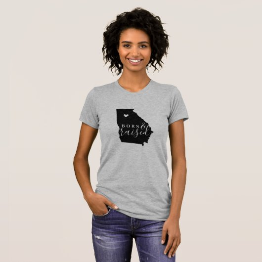 Georgien - Geborenes und aufgehobenes T-Shirt des (Vorne ganz)