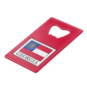 Georgien Geldbeutel Flaschenöffner (Vorderseite Schrägansicht)