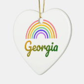 Georgien - Georgien - Postkarten - Personalisiert Keramik Ornament (Links)