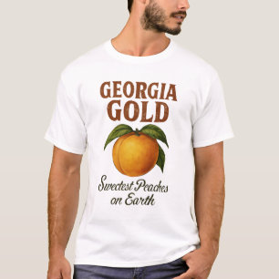 Georgien Gold süßeste Pfirsiche der Erde T-Shirt