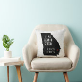 Georgien GPS-Koordinaten mit Herz Kissen (Stuhl )