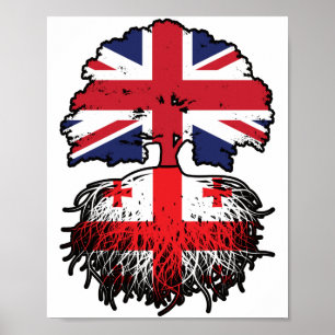 Georgien Großbritannien Großbritannien Vereinigtes Poster