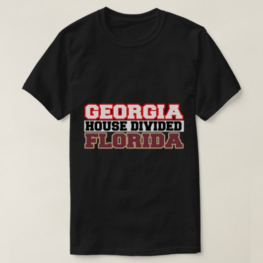 Georgien Haus geteilt Florida T-Shirt (Design vorne)