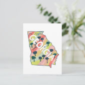 Georgien Illustrierte Karte (Stehend Vorderseite)