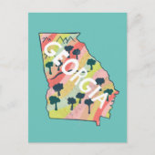 Georgien Illustrierte Karte (Vorderseite)